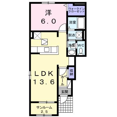 ブランドール西館Ａ 101【管理NO：1-024047301-01010】 ★家具家電は申し込み後に搬入します★の物件画像