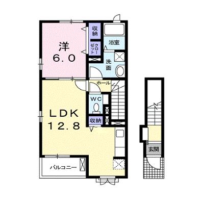 アントレッド 201【管理NO：1-016616501-02010】 ★家具家電は申し込み後に搬入します★の物件画像