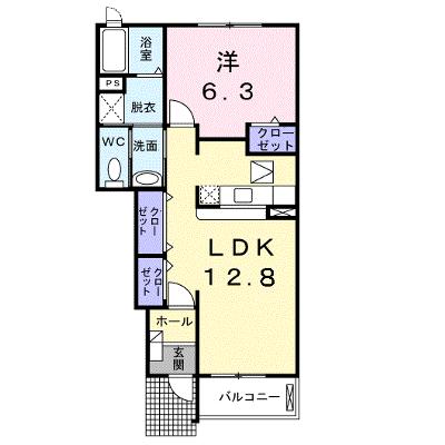 フレスクーラⅢ 102【管理NO：1-015069203-01020】 ★家具家電は申し込み後に搬入します★の物件画像