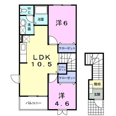 ソレイユＹ・Ｏ 201【管理NO：1-011022501-02010】 ★家具家電は申し込み後に搬入します★の物件画像