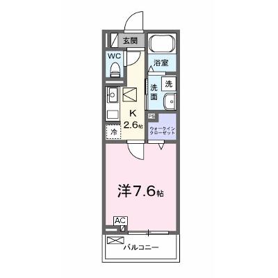 クラールⅡ 102【管理NO：1-027380601-01020】 ★家具家電は申し込み後に搬入しますの物件画像