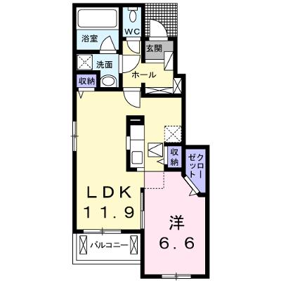 ラ・カンパネラⅢ　Ｂ 103【管理NO：1-022005302-01030】 ★家具家電は申し込み後に搬入しますの物件画像