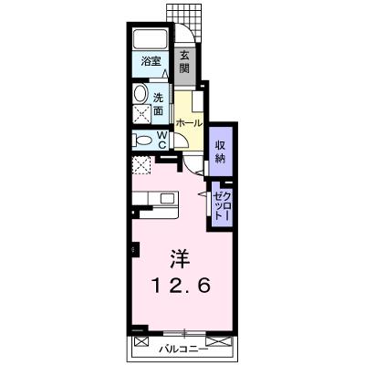 エアリーファインヒル 102【管理NO：1-019479001-01020】 ★家具家電は申し込み後に搬入します★の物件画像