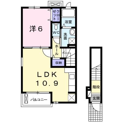 グラースメゾン 201【管理NO：1-017940001-02010】 ★家具家電は申し込み後に搬入します★の物件画像