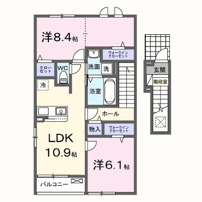 シエルグランデ 204【管理NO：1-028525901-02040】 ★家具家電は申し込み後に搬入します 2026年10月上旬入居可能の物件画像