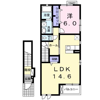 ヒルズソレイユ 203【管理NO：1-023053701-02030】 ★家具家電は申し込み後に搬入します★の物件画像