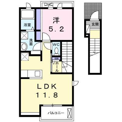 Ｂｅｌｌｅｄ水の森 201【管理NO：1-021645201-02010】 ★家具家電は申し込み後に搬入します★の物件画像