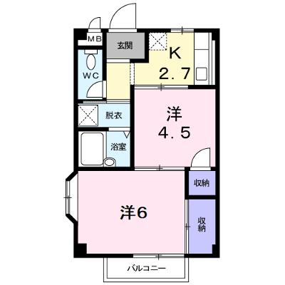 エルディムＫ 202【管理NO：1-004254501-02020】 ★家具家電は申し込み後に搬入します★の物件画像