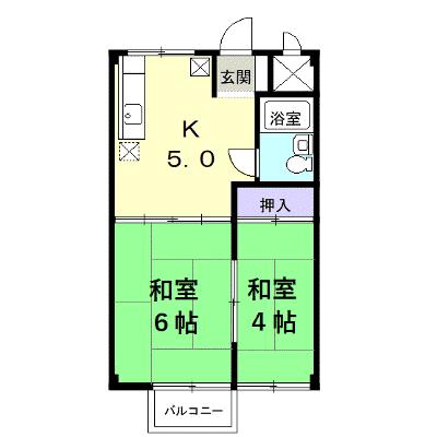 シティハイツ遠藤 202【管理NO：1-001487801-02020】 ★家具家電は申し込み後に搬入します★の物件画像