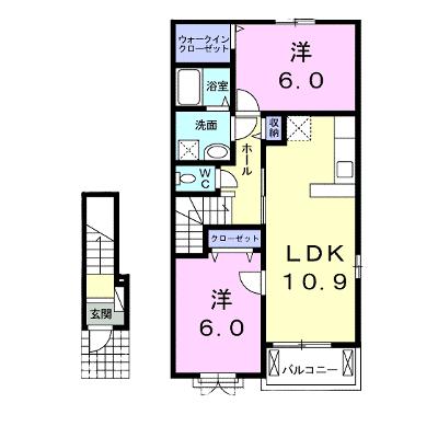 ピーメイルＢ 203【管理NO：1-022136302-02030】 ★家具家電は申し込み後に搬入します★の物件画像