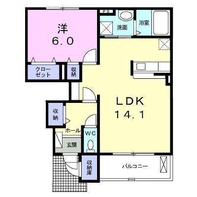 セレーノ・カーサ 102【管理NO：1-021849101-01020】 ★家具家電は申し込み後に搬入します★の物件画像