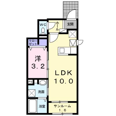 ブリーズＢ 101【管理NO：1-021520502-01010】 ★家具家電は申し込み後に搬入します★ ★2026年08月下旬入居可能★の物件画像