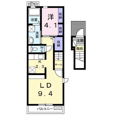 ネオアルバ 201【管理NO：1-023739001-02010】 ★家具家電は申し込み後に搬入します★の物件画像