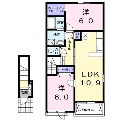 シエスタ　Ⅱ 203【管理NO：1-020046702-02030】 ★家具家電は申し込み後に搬入します★の物件画像