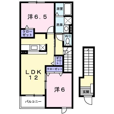 グラシュー・メゾンＡ 203【管理NO：1-013335701-02030】 ★家具家電は申し込み後に搬入します★の物件画像