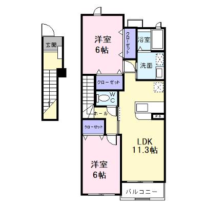 グレース・ガーデンⅢ 203【管理NO：1-013046303-02030】 ★家具家電は申し込み後に搬入します★の物件画像