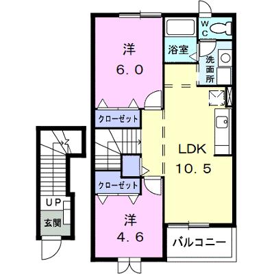 グランデュールⅠ 202【管理NO：1-011420701-02020】 ★家具家電は申し込み後に搬入します★の物件画像