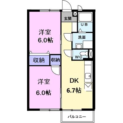 フィオーレＡ 202【管理NO：1-009512101-02020】 ★家具家電は申し込み後に搬入します★の物件画像