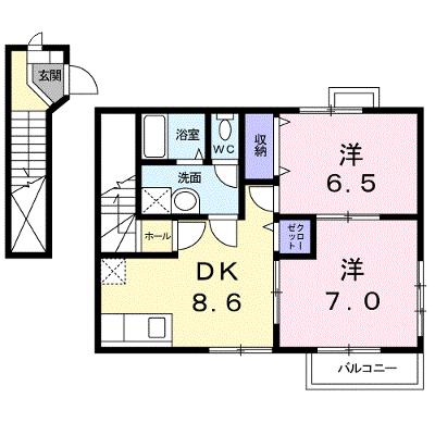 アライブＡ 201【管理NO：1-011817101-02010】 ★家具家電は申し込み後に搬入します★の物件画像