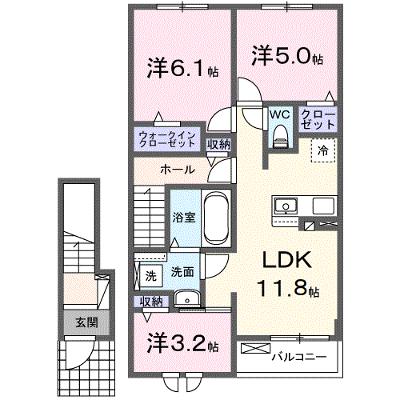 ソレイユ　スクエア南相馬Ⅰ 204【管理NO：1-028110601-02040】 ★家具家電は申し込み後に搬入します★の物件画像