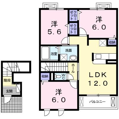 アルカンシエルさくら 202【管理NO：1-018998301-02020】 ★家具家電は申し込み後に搬入します★の物件画像