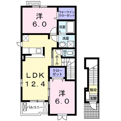 プラシードⅡ 201【管理NO：1-014859302-02010】 ★家具家電は申し込み後に搬入します★の物件画像