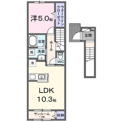 パークメゾンＲ８　Ｂ 204【管理NO：1-028430302-02040】 ★家具家電は申し込み後に搬入します★の物件画像