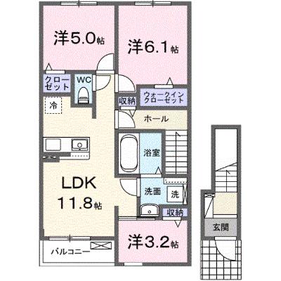 フランコリーヌ　７ 202【管理NO：1-028298901-02020】 ★家具家電は申し込み後に搬入します★の物件画像