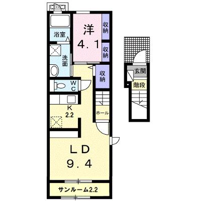 メイプル　ジェルメＡ 201【管理NO：1-025247501-02010】 ★家具家電は申し込み後に搬入します★の物件画像