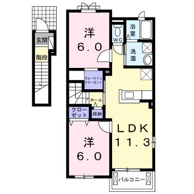エレガンスⅣ 201【管理NO：1-021699402-02010】 ★家具家電は申し込み後に搬入します★の物件画像