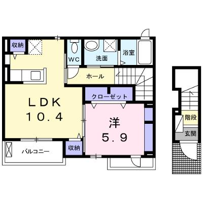 メゾン・ド・ＺＵＫＡ 202【管理NO：1-021581701-02020】 ★家具家電は申し込み後に搬入します★の物件画像