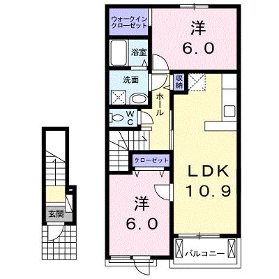 エデンⅡ 202【管理NO：1-020631702-02020】 ★家具家電は申し込み後に搬入します★の物件画像