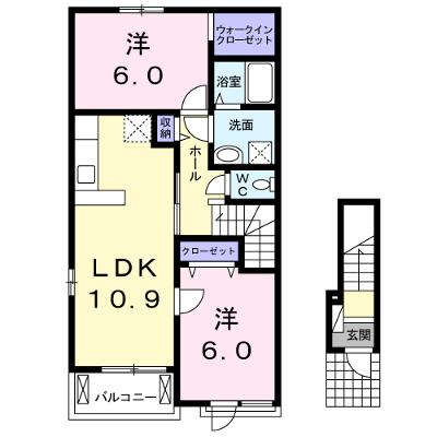 エデンⅡ 201【管理NO：1-020631702-02010】 ★家具家電は申し込み後に搬入します★の物件画像