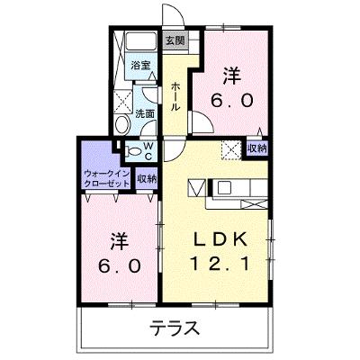 ウエスト　ヴィル　ヌーヴⅡ 101【管理NO：1-013648502-01010】 ★家具家電は申し込み後に搬入します★の物件画像