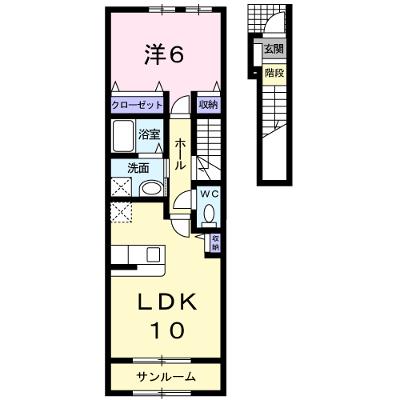 ガーデンヒルズ 203【管理NO：1-015818601-02030】 ★家具家電は申し込み後に搬入しますの物件画像