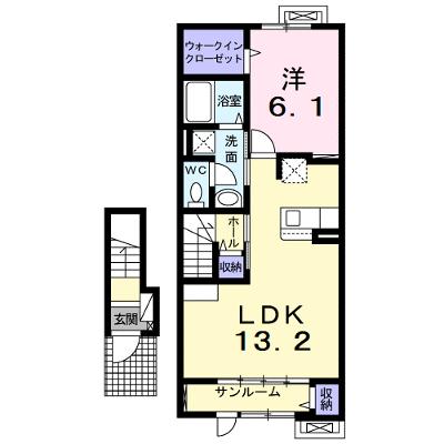 グリーンヒル 202【管理NO：1-026739701-02020】 ★家具家電は申し込み後に搬入します 2026年07月下旬入居可能の物件画像