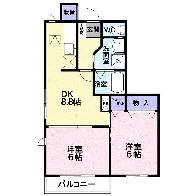 マーベラスヒル　Ｂ棟 103【管理NO：1-011062002-01030】 ★家具家電は申し込み後に搬入します★の物件画像