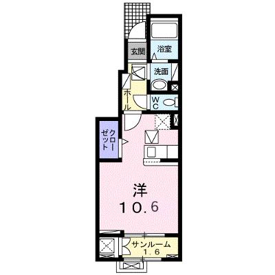 ソルナシエンテ　ウエスト 102【管理NO：1-028064802-01020】 ★家具家電は申し込み後に搬入します★の物件画像