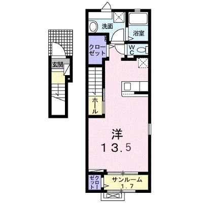 ソルナシエンテ　イースト 201【管理NO：1-028064801-02010】 ★家具家電は申し込み後に搬入します★の物件画像