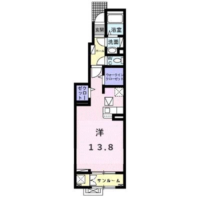メゾン　ド　ユタイ　Ⅱ 102【管理NO：1-026028102-01020】 ★家具家電は申し込み後に搬入しますの物件画像