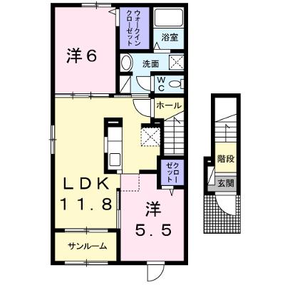 チェリー　ミル　Ｆ 201【管理NO：1-022127001-02010】 ★家具家電は申し込み後に搬入しますの物件画像
