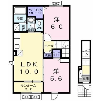 グランド　ソレイユ 201【管理NO：1-021984601-02010】 ★家具家電は申し込み後に搬入しますの物件画像