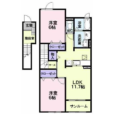 スリーアロー　Ｂ 202【管理NO：1-016906802-02020】 2026年07月中旬入居可能の物件画像