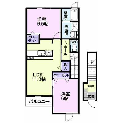 ボニ－トＡ 203【管理NO：1-014154101-02030】 ★家具家電は申し込み後に搬入しますの物件画像