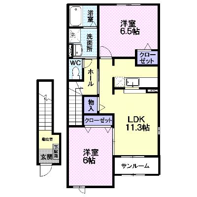 パレ・シャルウィＡ 124【管理NO：1-013906901-02040】 ★家具家電は申し込み後に搬入します★の物件画像