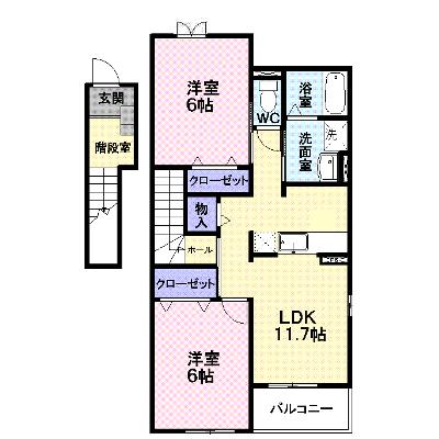カルチェ・ド・モエ　Ｉ 201【管理NO：1-013781001-02010】 ★家具家電は申し込み後に搬入します★の物件画像