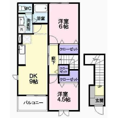 プラシード 201【管理NO：1-012238101-02010】 ★家具家電は申し込み後に搬入しますの物件画像