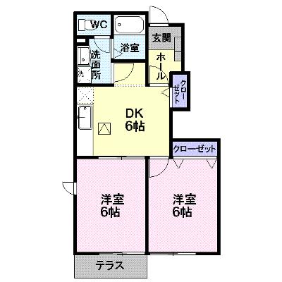 メゾンパラディ 104【管理NO：1-012076601-01040】 ★家具家電は申し込み後に搬入しますの物件画像
