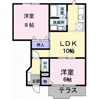 サンシャインヒルズＡ 103【管理NO：1-007896501-01030】 ★家具家電は申し込み後に搬入しますの物件画像