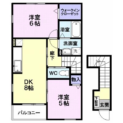 メゾン・カルム　Ａ 201【管理NO：1-012907701-02010】 ★家具家電は申し込み後に搬入します 2026年08月中旬入居可能の物件画像